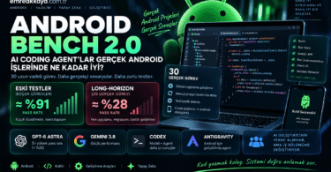 Android Bench 2.0 AI coding agent long-horizon görevleri GPT-6 Astra Gemini ve Codex performansı