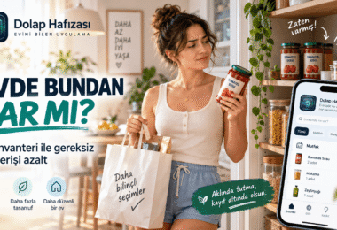 Ev envanteri nasıl tutulur Dolap Hafızası ile evde stok takibi
