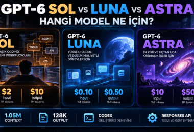 GPT-6 Sol ve GPT-6 Luna Astra farkları OpenAI API fiyatları ve model karşılaştırması