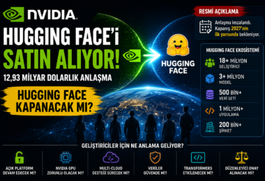 NVIDIA Hugging Face satın alma anlaşması 12,93 milyar dolar ve yapay zeka geliştirici ekosistemi
