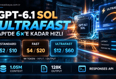 GPT-6.1 Sol Ultrafast Standard Fast API hız ve fiyat karşılaştırması