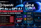 GPT-4o API kapanıyor GPT-4.1 modelleri ve GPT-6 Luna geçiş rehberi